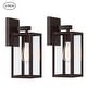 preview thumbnail 5 of 50, 2-pack 13" H 1-Light Black Outdoor wall Lantern(Dusk to Dawn could be chosen) 13"in - Brown