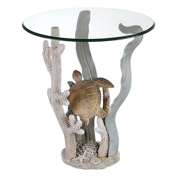 Sanibel Turtle Sealife Accent Table Ivory On Sale Bed Bath
