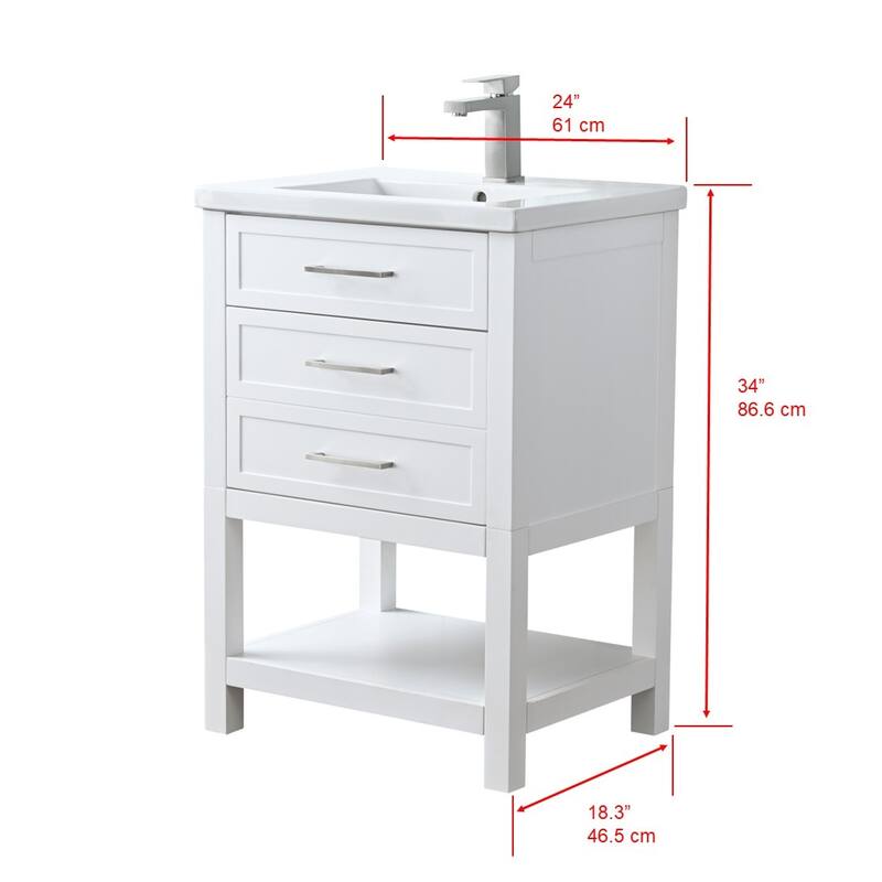 Sudio Design Arlo 24" Single Bathroom Vanity