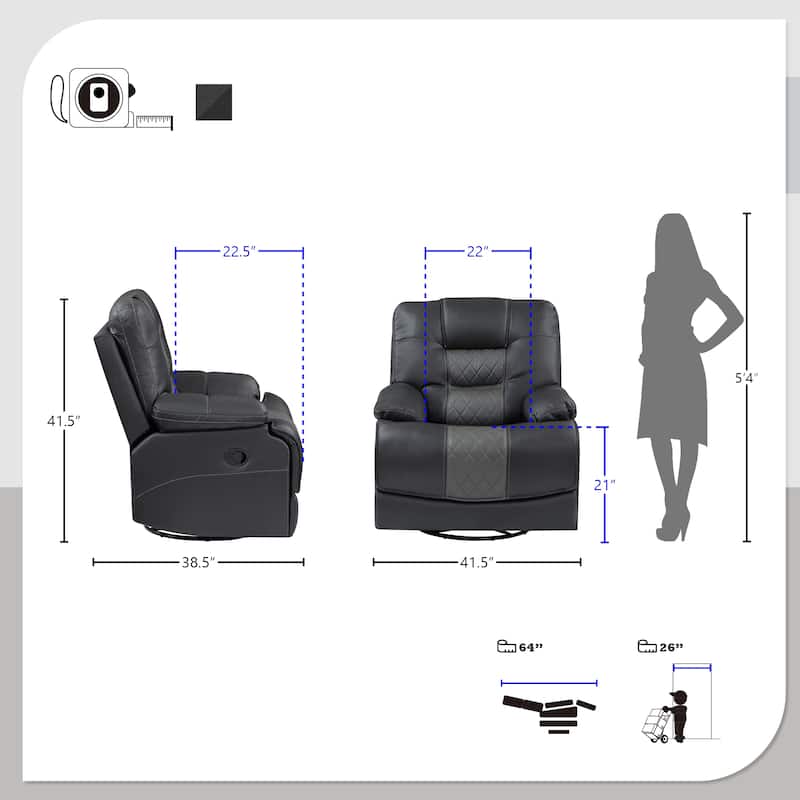 Emory 3-Piece Manual Reclining Living Room Sofa Set