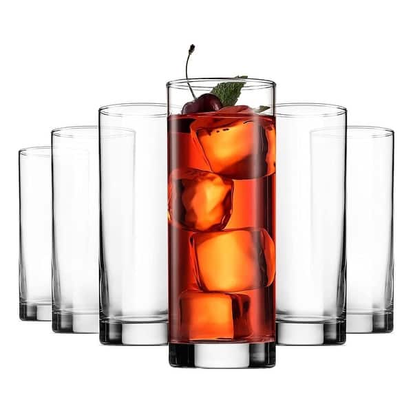 slide 2 of 7, Bormioli Rocco Set of 6 Cortina Cooler Glasses - 13.5 Oz