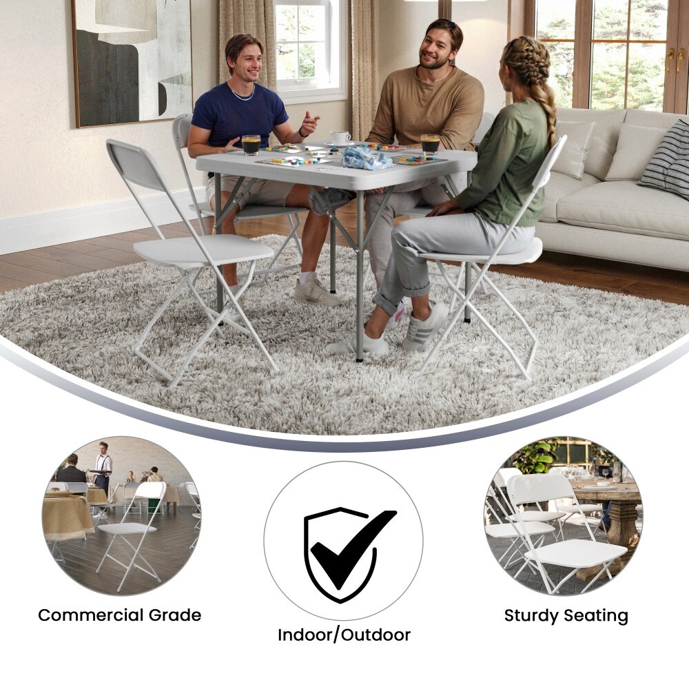 Big and Tall Commercial Folding Chair - Extra Wide 650LB. Capacity