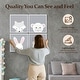 preview thumbnail 4 of 6, Cuddly Critters by Ann Kelle 4-Piece Framed Art Set - 16x16x4