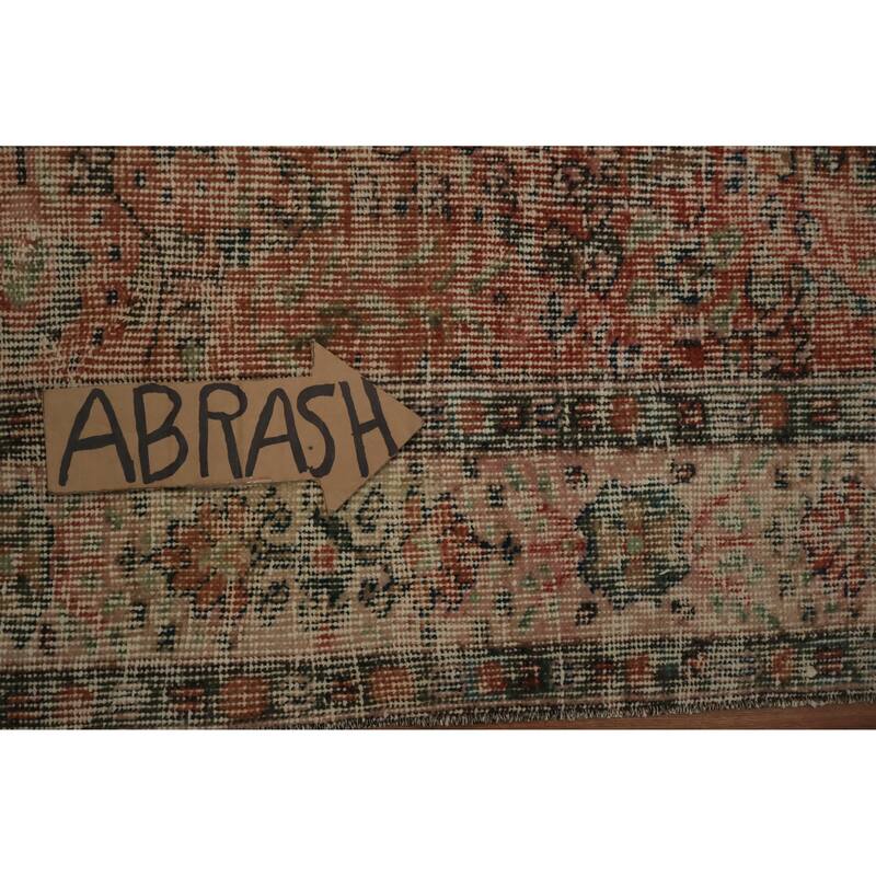 Hand Knotted Oriental 100% Wool Carpet Transitional Floral Oranges & Rust Anatolian Area Rug - 8' 9'' X 5' 10''