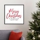 preview thumbnail 6 of 7, Merry Christmas to All Script by Amanti Art Portfolio Framed Canvas Wall Art