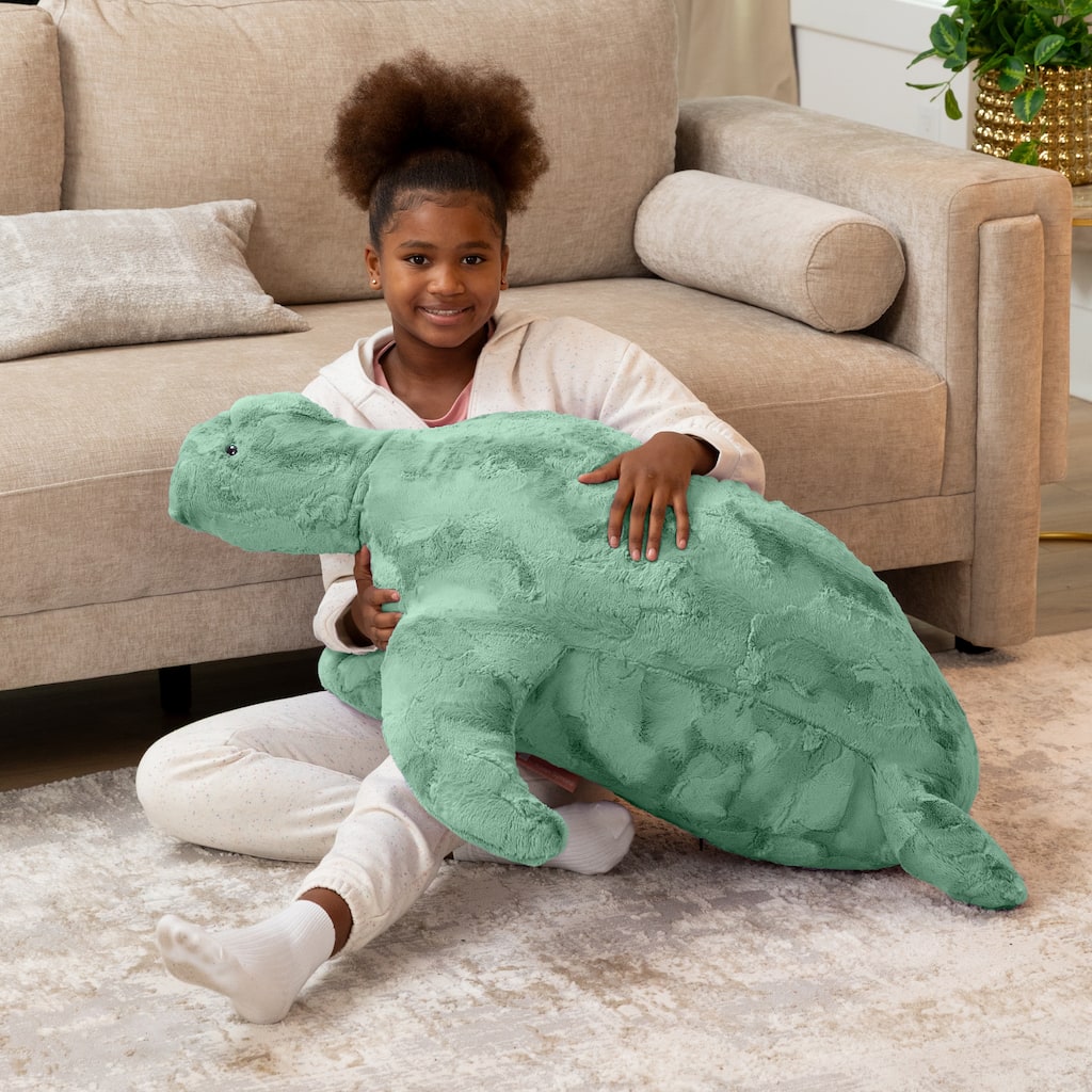 Raven-Symone Shelly the Turtle Sea Buddy Large Kids Stuffed Animal Bean Bag and Pouf