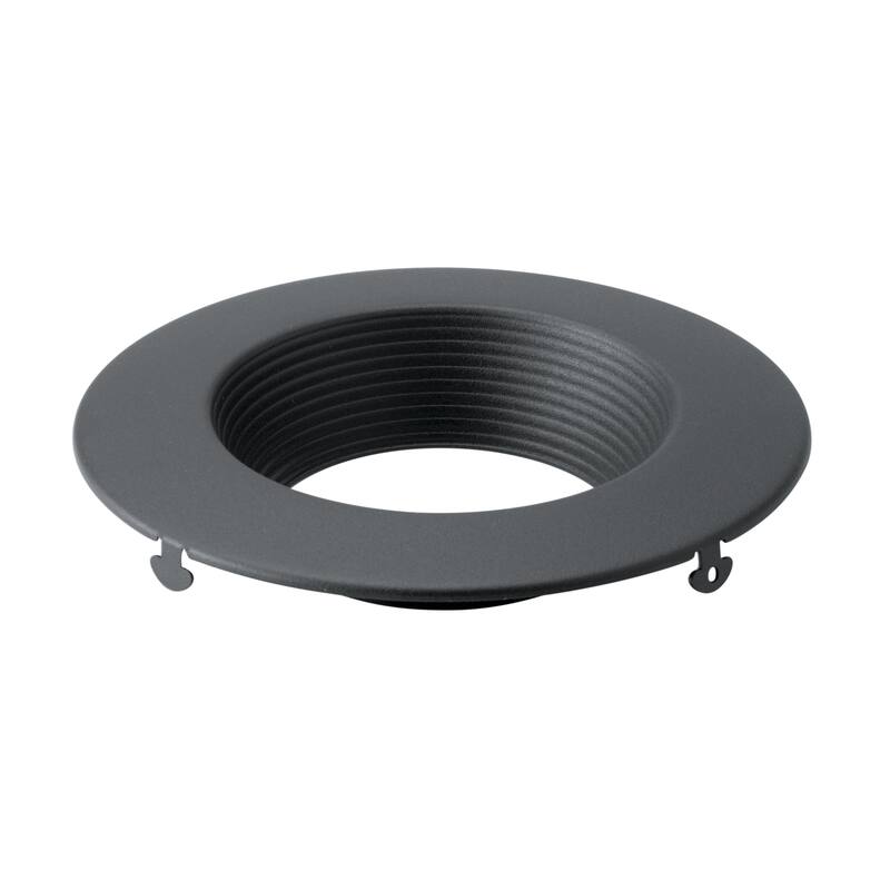 Kichler Direct-to-Ceiling Recessed Decorative Trim 4 inch Round Textured Black