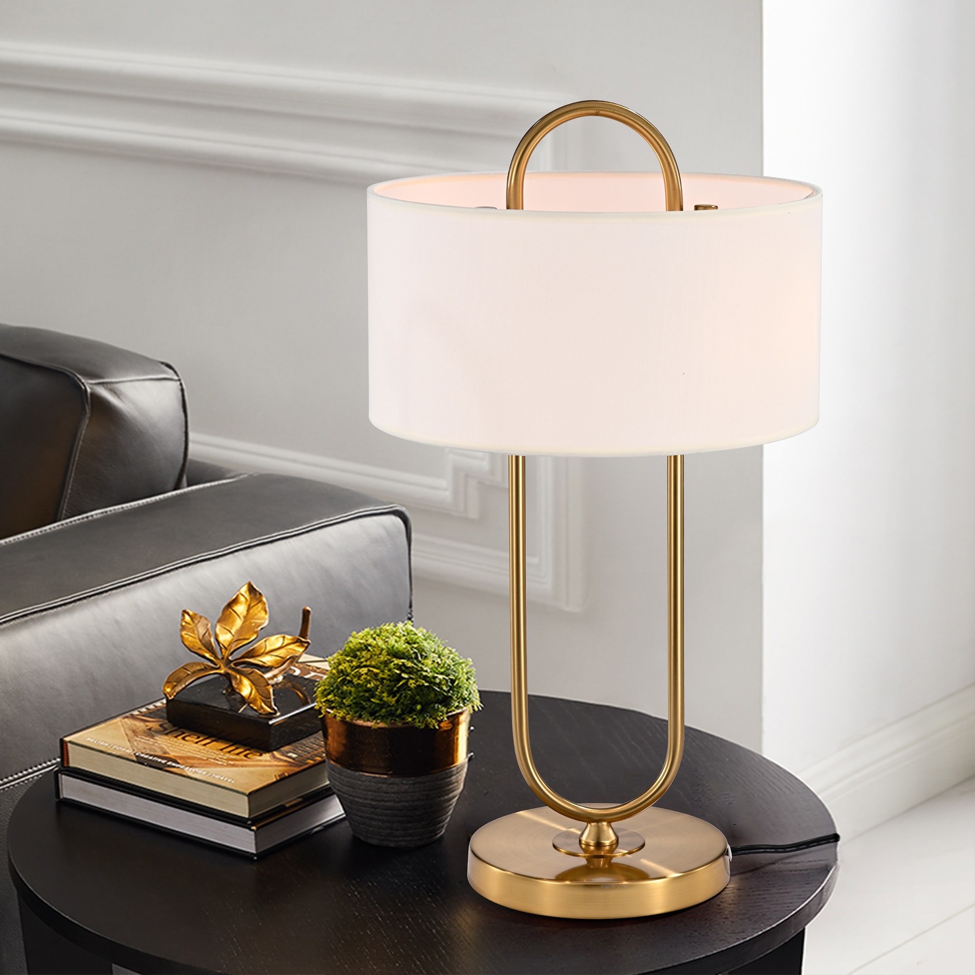 2 bulb table store lamp