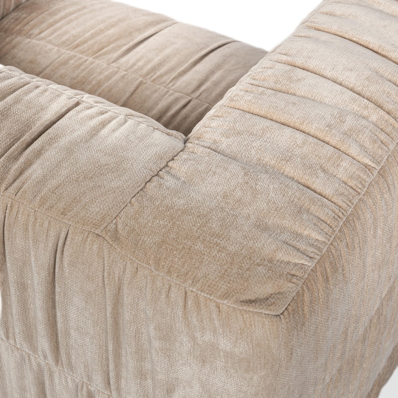 Classic Home Afeela Upholstered Fabric Swivel Chair