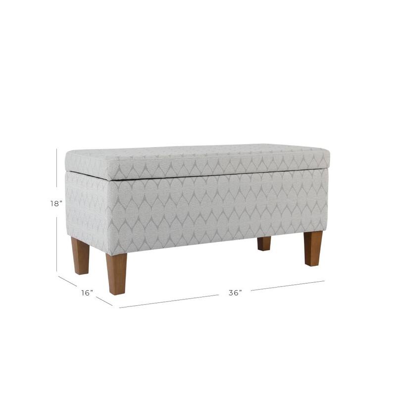 Porch & Den Harmar Large Textured Storage Bench