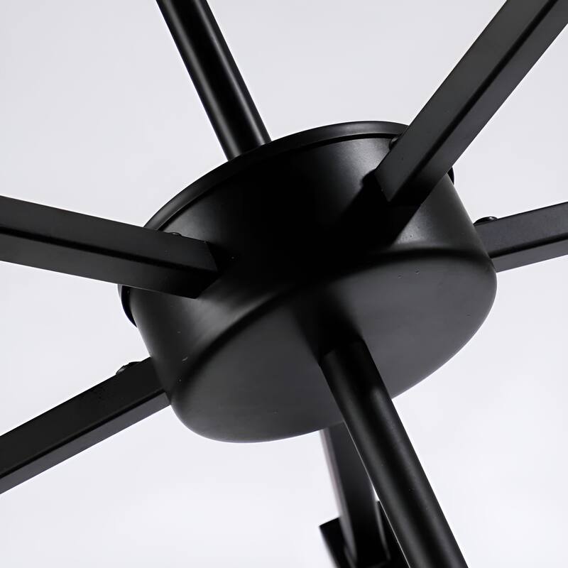 5-Light Minimalist Geometric Cage Chandelier, Modern Pendant Light