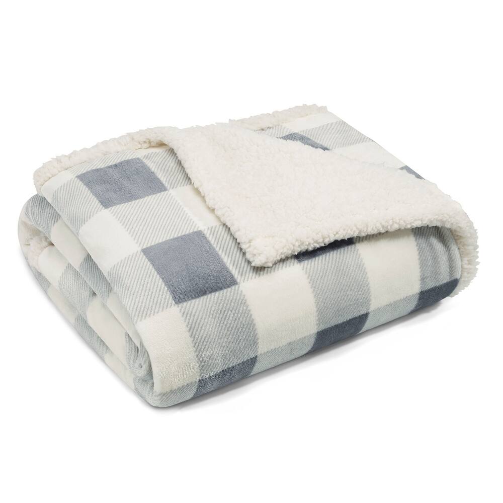 Eddie Bauer Ultra Soft Plush Fleece Throw Blanket, Cozy & Reversible