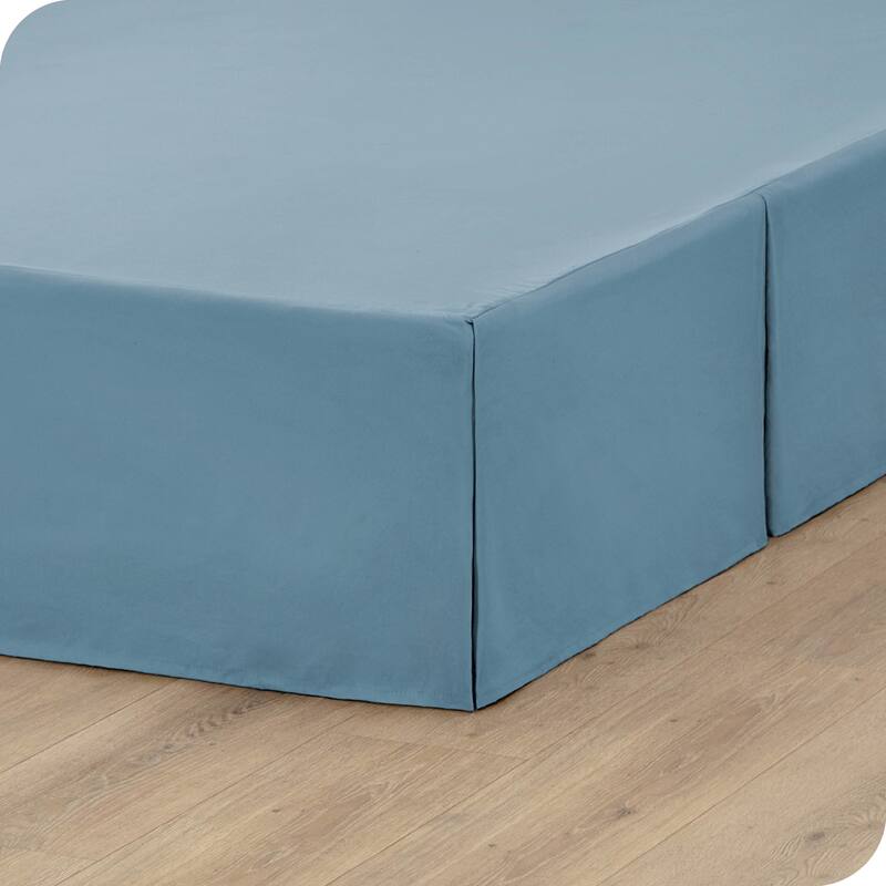 Bare Home Pleated Bed Skirt - 15-Inch Tailored Drop Easy Fit
