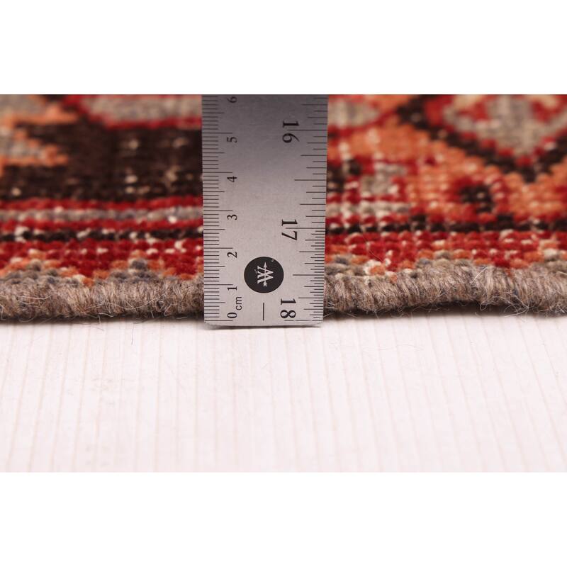 ECARPETGALLERY Hand-knotted Andelz Red Wool Rug - 3'0 x 9'9