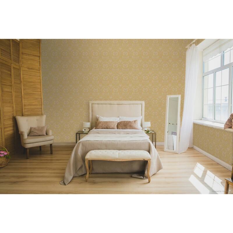 Galerie Wallcoverings Italian Classics 4 Collection Embossed Traditional Damask Vinyl on Non-woven Matte Wallpaper Roll