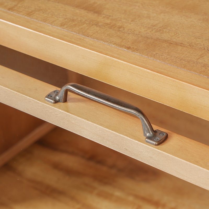 Christopher Knight Home - Farmhouse Wooden Display Cabinet with 4 Glass Doors