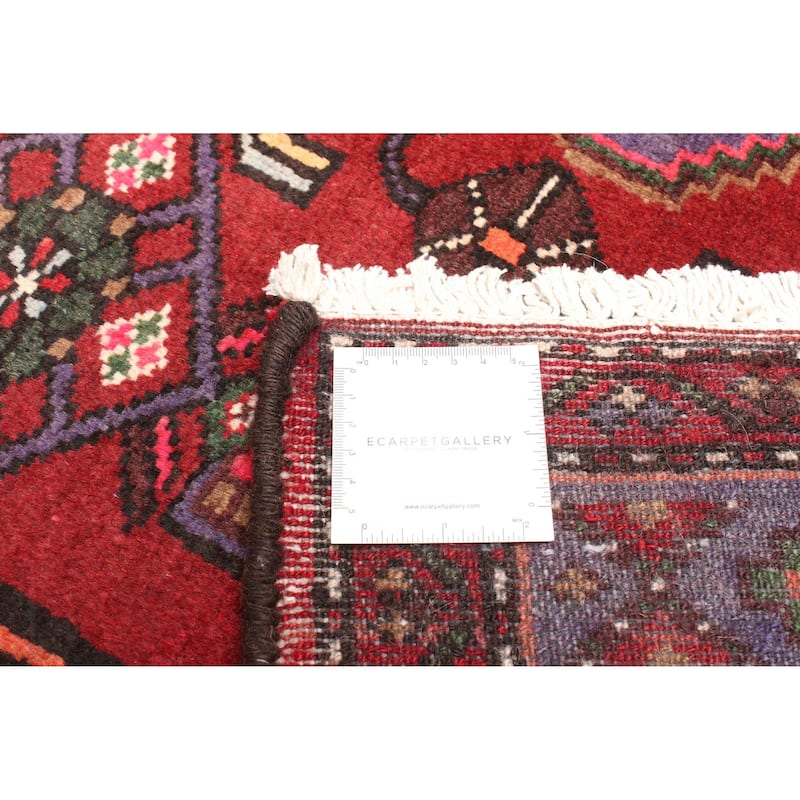 ECARPETGALLERY Hand-knotted Andelz Red Wool Rug - 4'2 x 7'6