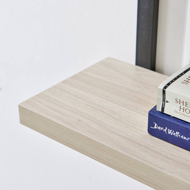 Danya B. 4-Tier Floating Bracket Wall Shelf