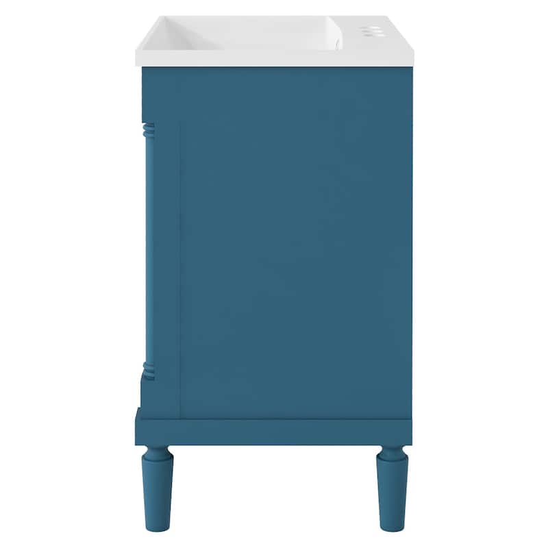24'' Freestanding Bathroom Vanity Set with Shelf - 24" x 34" in.