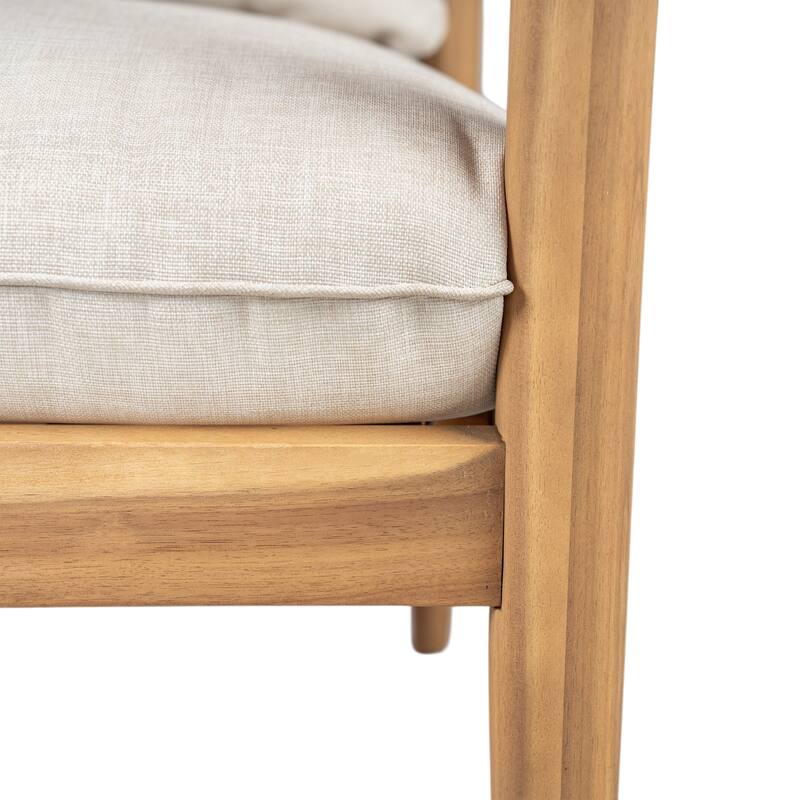 Christopher Knight Home- Quillon Outdoor Acacia Wood Seating Set