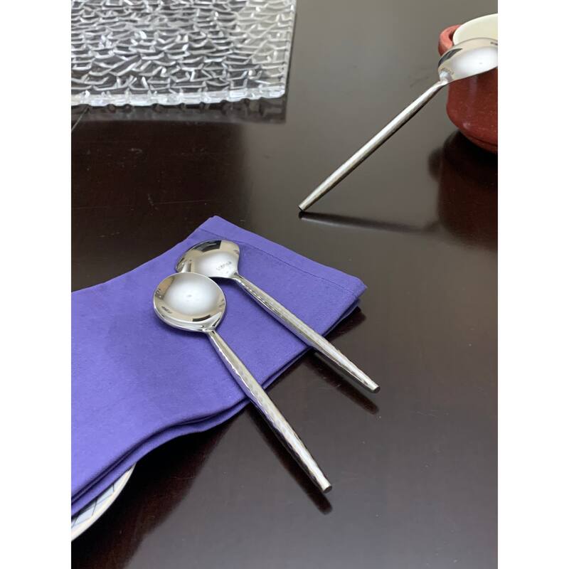 VIBHSA Stainless Steel Soup spoons 6 Pieces