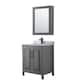 Option Dark Gray / White Carrara Marble Top / Matte Black