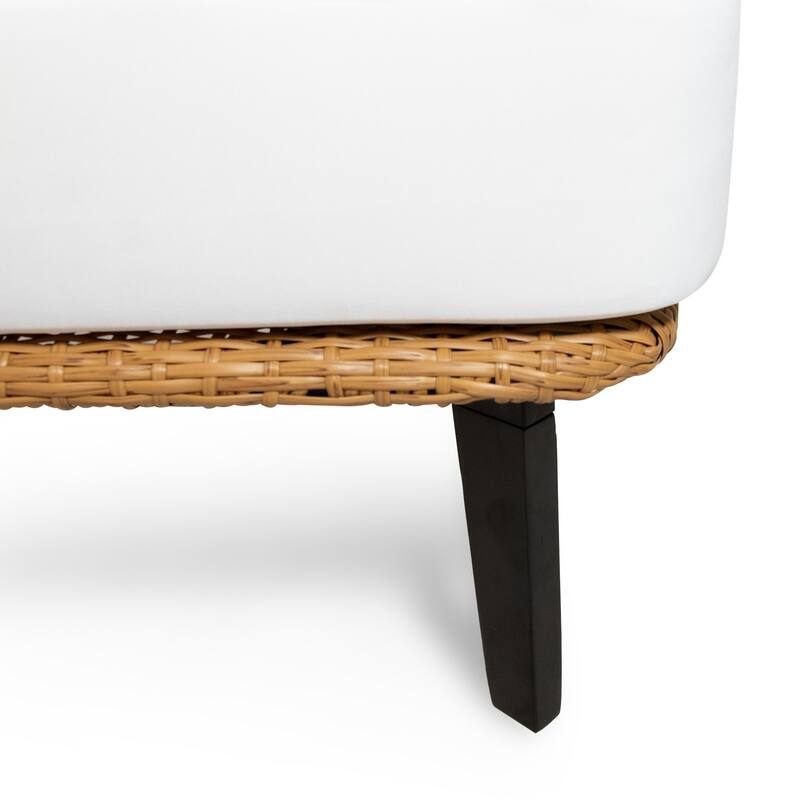 Nic Outdoor Cushioned Wicker Club Chair by Christopher Knight Home - 26.00" L x 28.00" W x 29.50" H