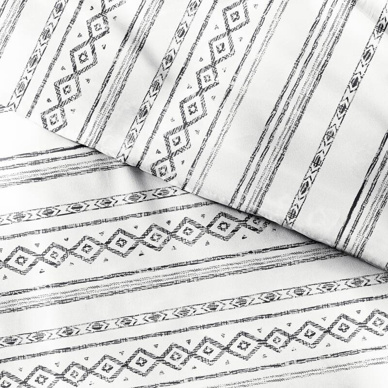 Becky Cameron Geo Threads 3-Piece Patterned Duvet Cover Set