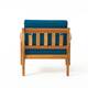 Grenada Outdoor Wood Club Chair (Set of 2) by Christopher Knight Home