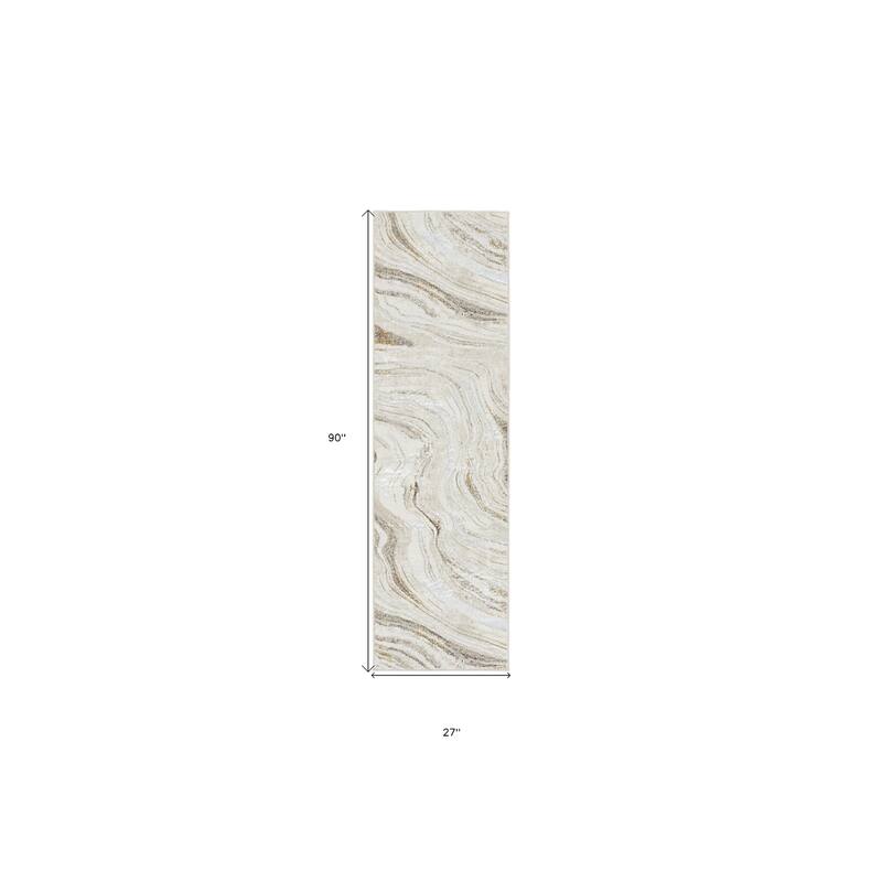 Power Loomed Abstract Modern Non Skid Stain Resistant Area Rug