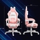 preview thumbnail 12 of 16, HOMCOM Racing Gaming Chair with Cat Ears, Reclining Faux Leather Computer Chair with Footrest