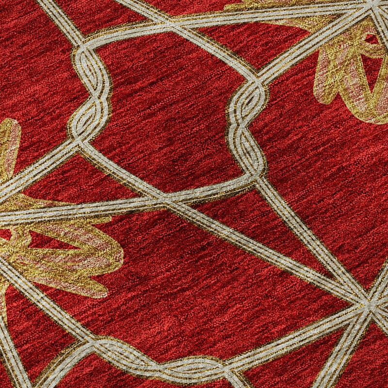 Premium Washable Super Soft Contemporary Tangle Mayfield Rug