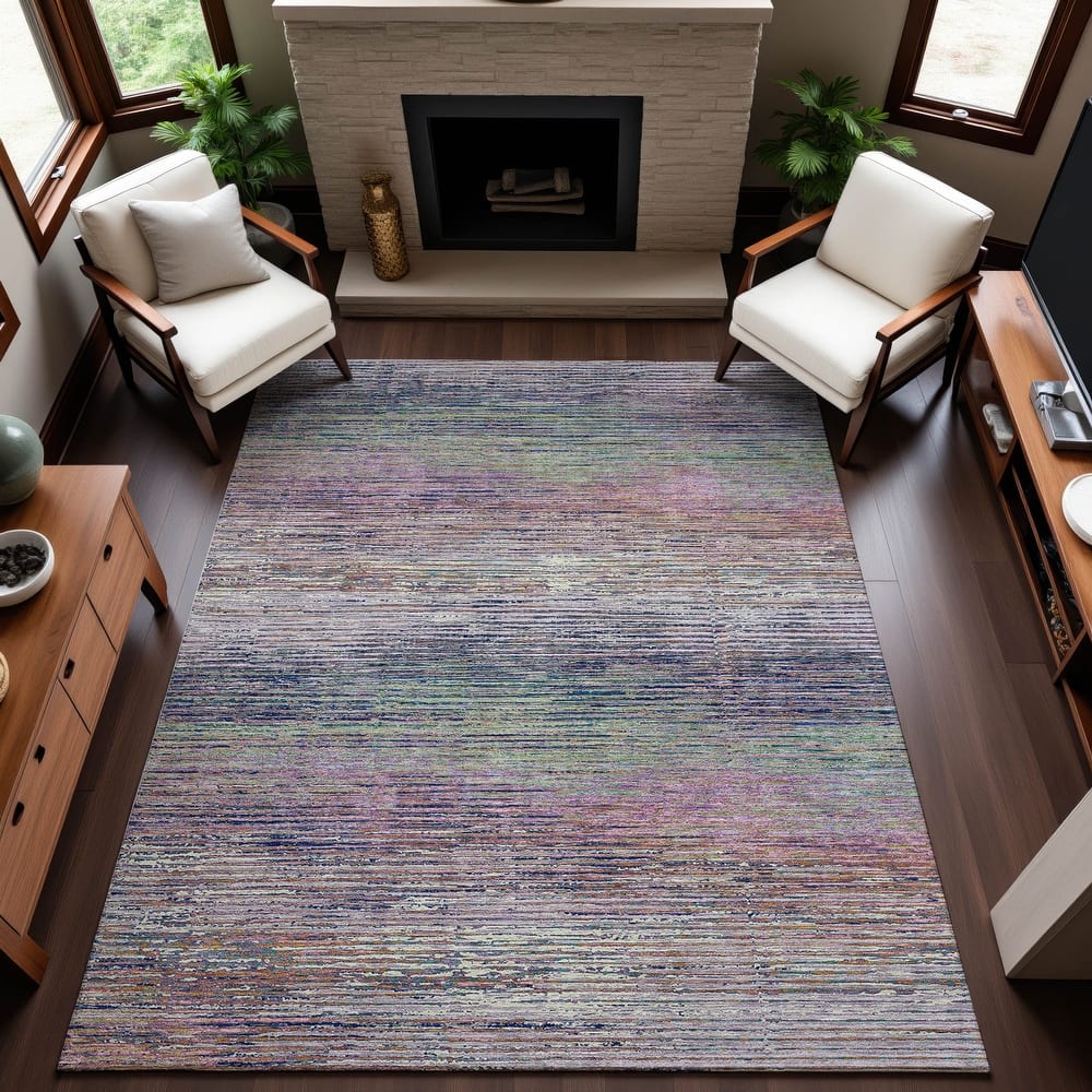 Premium Washable Super Soft Ombre Stripes Mayfield Rug