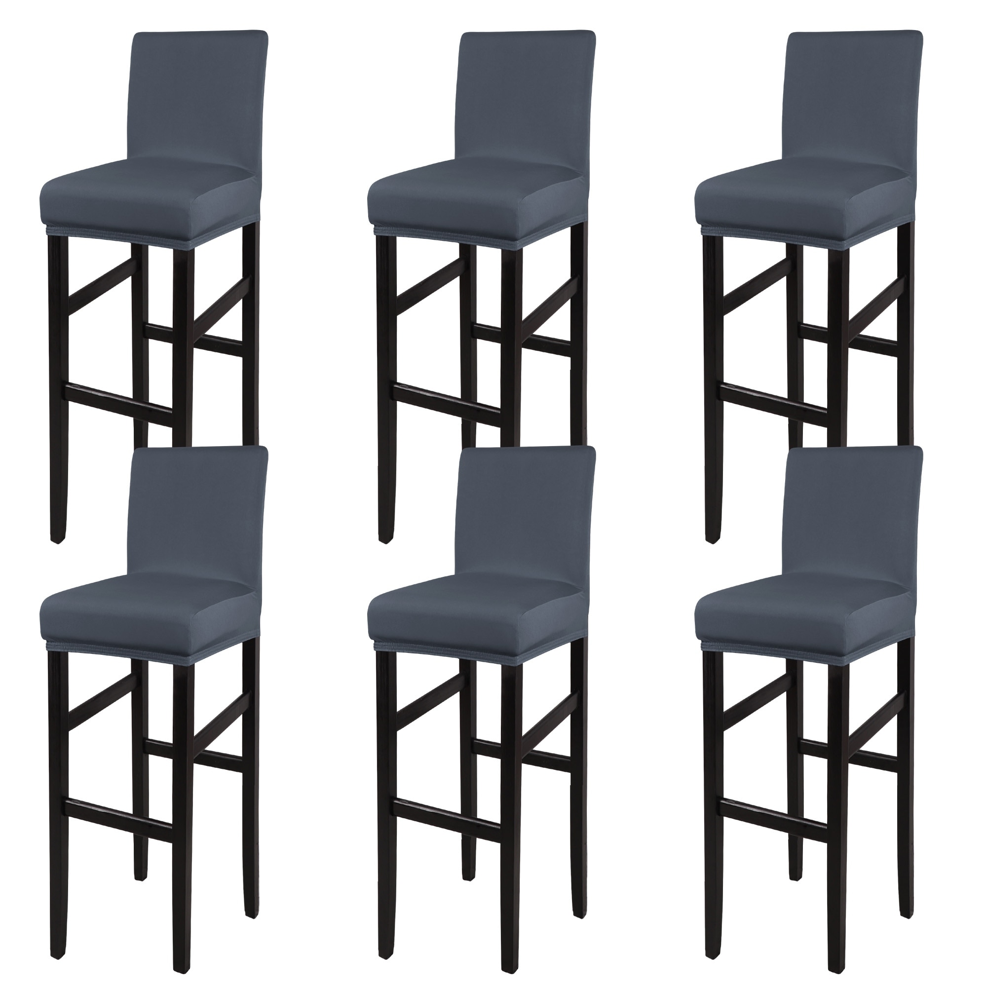 22 MOCAA Stretch Slipcover Chair Protectors for Short Back Chair Bar Stool Chair,ONLY Chair Covers