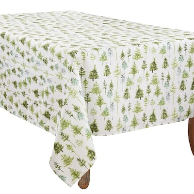 Tablecloth With Forest Trees Design