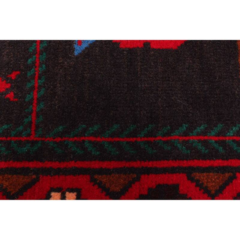 ECARPETGALLERY Hand-knotted Teimani Black Wool Rug - 2'9 x 4'8