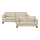 preview thumbnail 5 of 17, Fremont & Park Howe 2-Piece Leather Living Room Sofa Set Cream