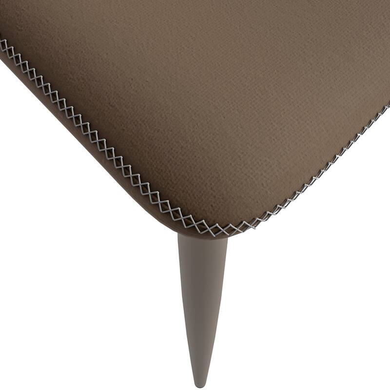 Mosaic Modern Upholstered in Fabric Dining Chair With Metal Legs Set of 4