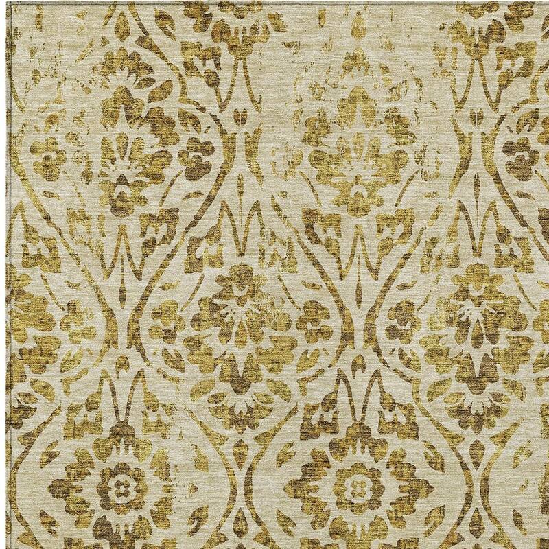 HomeRoots Floral Transitional Rectangle Outdoor Rug