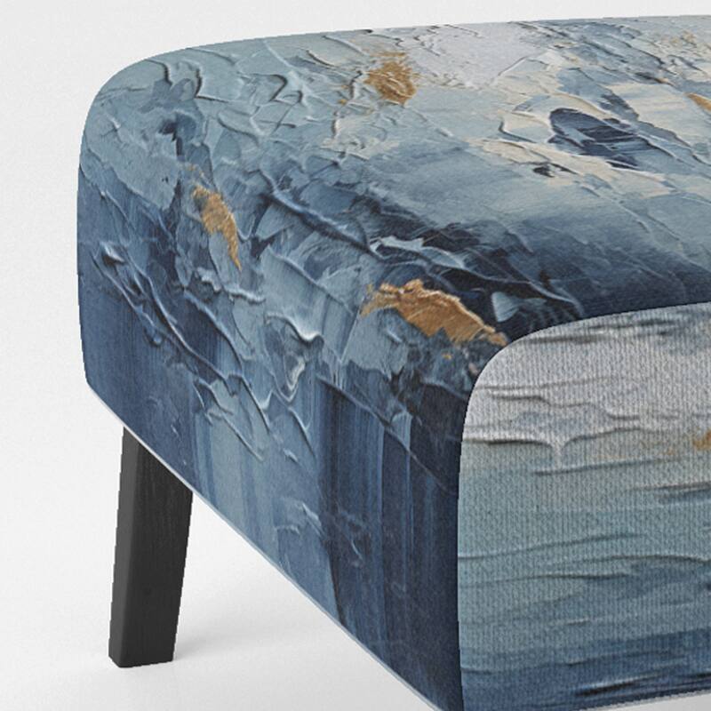 Designart "Beach Scandinavian Solitude III" Upholstered Abstract Accent Chair and Nautical & Coastal Arm Chair - Multiple Color