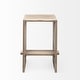 preview thumbnail 12 of 29, Aida Natural Brown Solid Wood Bar Stool