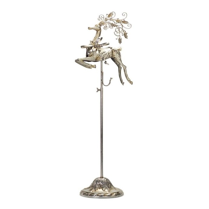 Shop Pack Of 2 Metallic Colored Adjustable Reindeer Wreath Holder