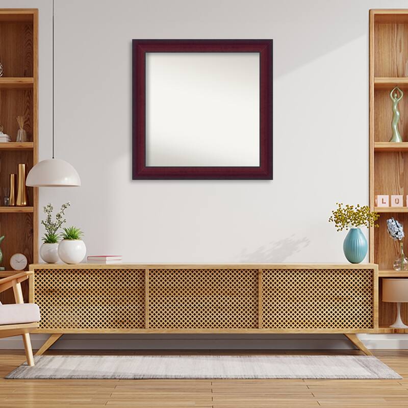 Canterbury Cherry Non-Beveled Wood Framed Wall Mirror - Canterbury Cherry