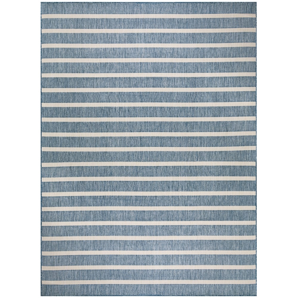 Nourison Selerno Indoor/Outdoor Striped Area Rug.