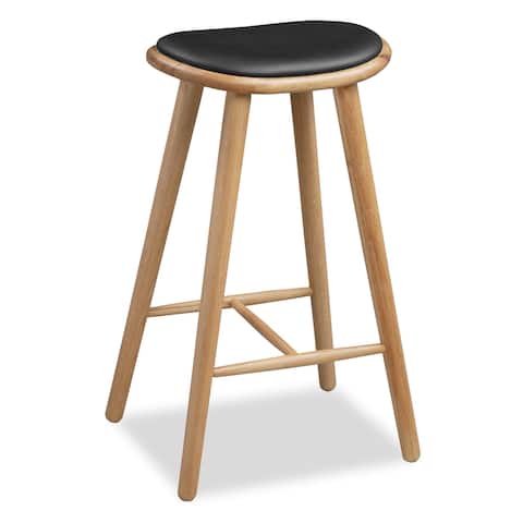 Poly and Bark Remo Leather Counter Stool
