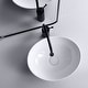preview thumbnail 7 of 9, Eridanus 16" Oval Ceramic Bathroom Vessel Sink Wash Basin