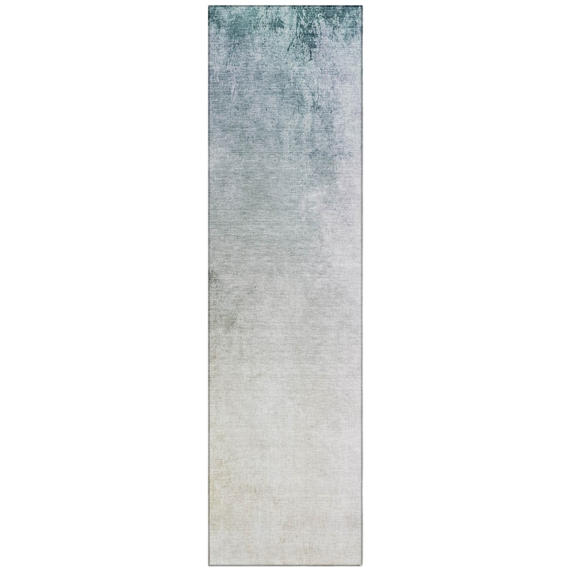 Machine Washable Indoor/ Outdoor Chantille Modern Ombre Rug