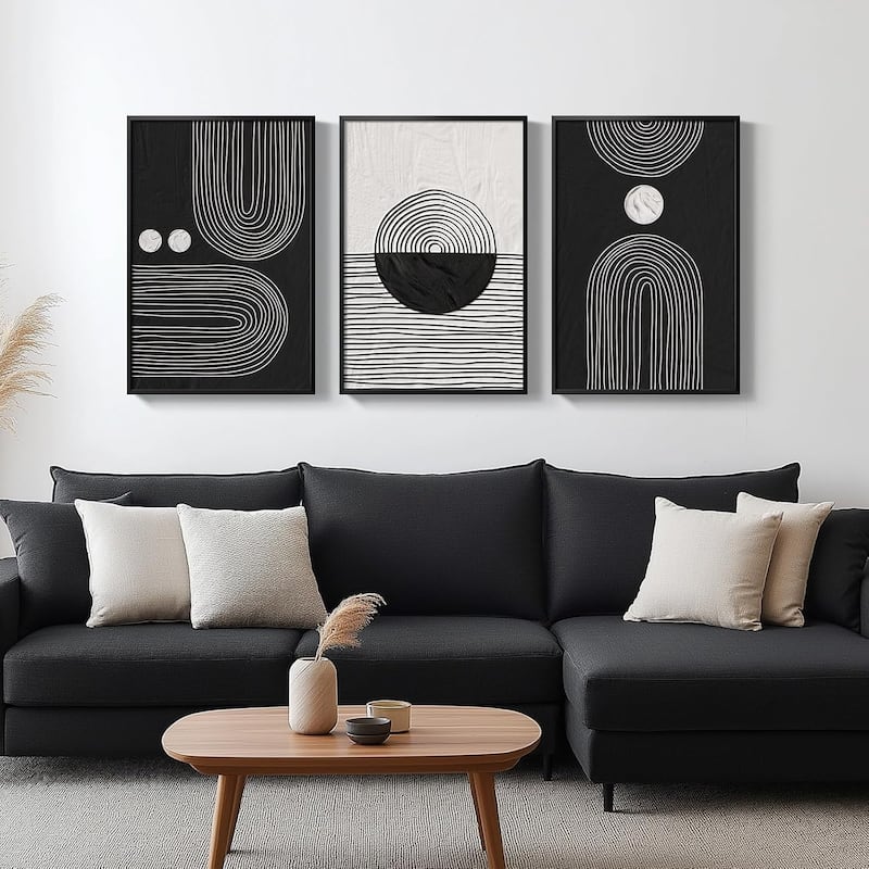 Mid-Century Modern Pictures Minimalist Bohemian Wall Art