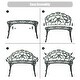 preview thumbnail 4 of 13, Aluminum Patio Outdoor Garden Bench Chair Loveseat Cast