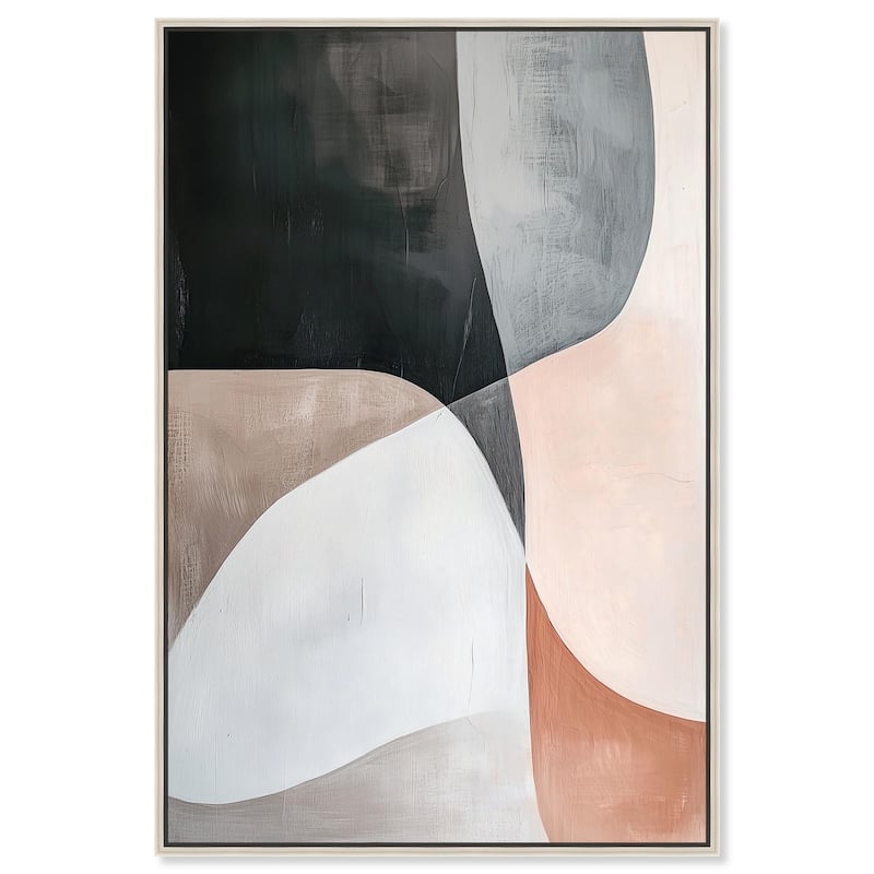 Curved Contour Canvas by Art Remedy - 36" x 54" - Silver